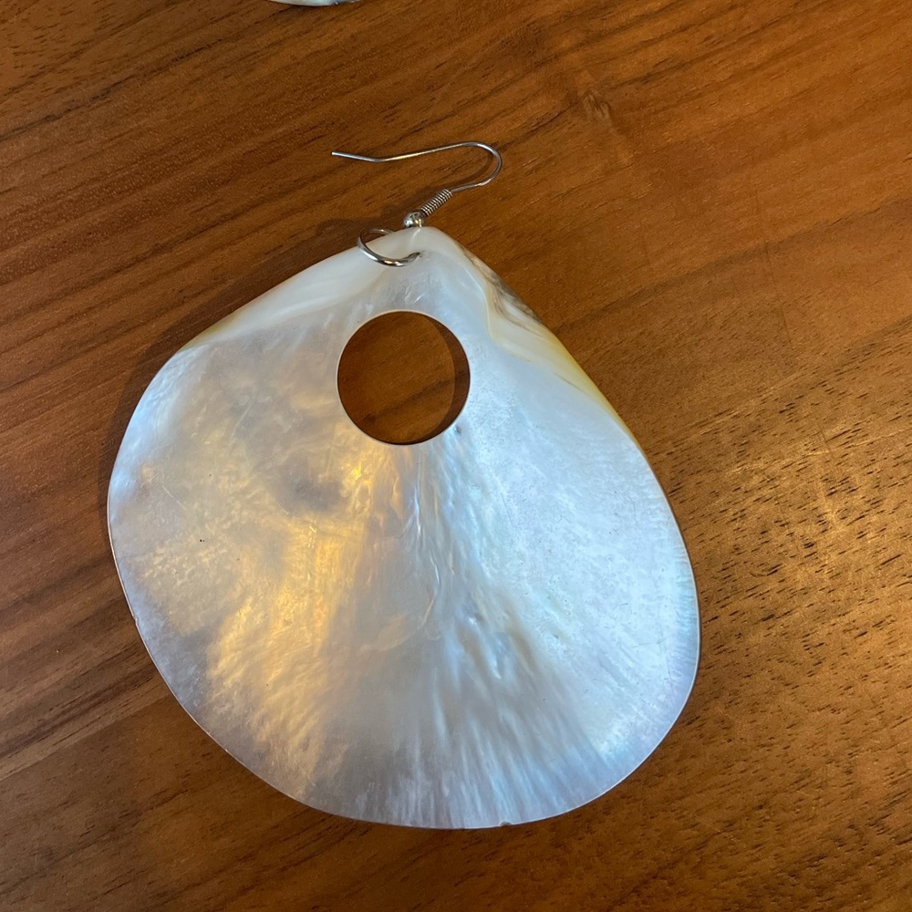 Statement Seashell Earrings - image 2